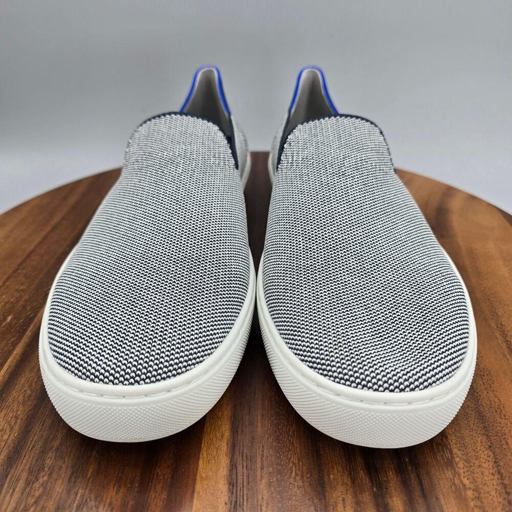 Rothy's Slip On Sneakers Women's 11 Blue Gray Knit Original Casual Comfort Shoes - Picture 2 of 8